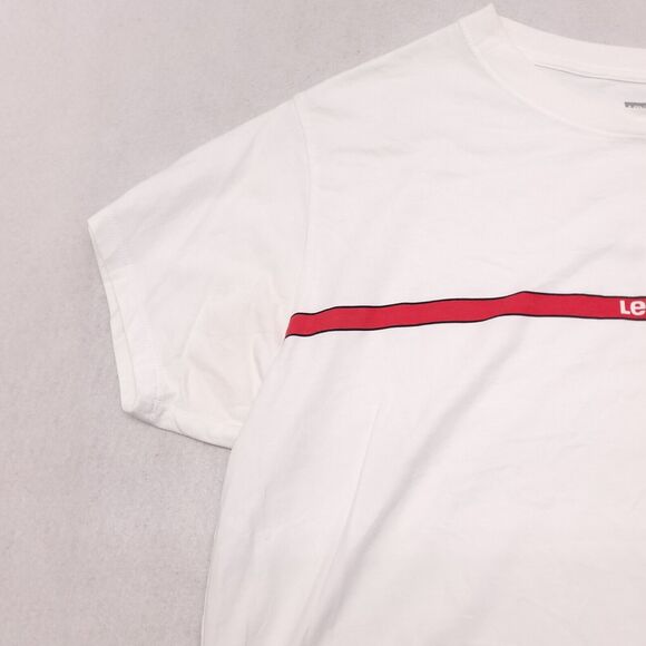 Levis Casual Short Sleeve Pullover Graphic T-Shirt Mens Size M White - Picture 4 of 10